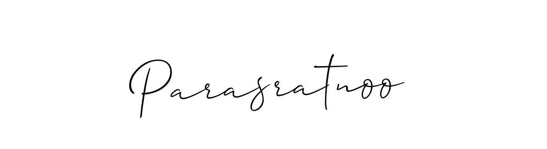 Parasratnoo stylish signature style. Best Handwritten Sign (Allison_Script) for my name. Handwritten Signature Collection Ideas for my name Parasratnoo. Parasratnoo signature style 2 images and pictures png