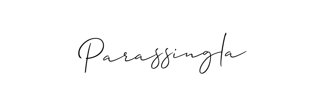 if you are searching for the best signature style for your name Parassingla. so please give up your signature search. here we have designed multiple signature styles  using Allison_Script. Parassingla signature style 2 images and pictures png