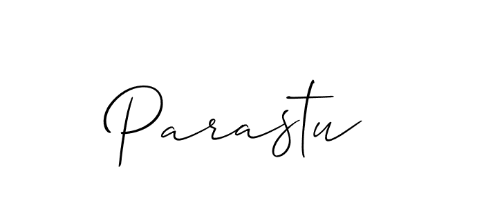 Design your own signature with our free online signature maker. With this signature software, you can create a handwritten (Allison_Script) signature for name Parastu. Parastu signature style 2 images and pictures png