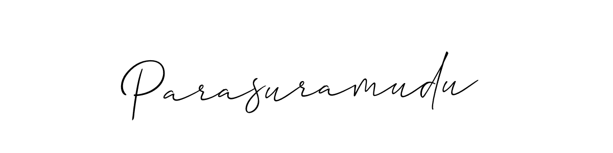 How to make Parasuramudu name signature. Use Allison_Script style for creating short signs online. This is the latest handwritten sign. Parasuramudu signature style 2 images and pictures png