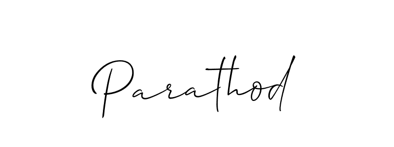 Make a short Parathod signature style. Manage your documents anywhere anytime using Allison_Script. Create and add eSignatures, submit forms, share and send files easily. Parathod signature style 2 images and pictures png