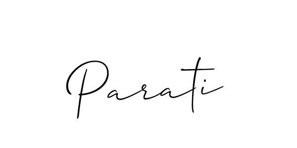 You should practise on your own different ways (Allison_Script) to write your name (Parati) in signature. don't let someone else do it for you. Parati signature style 2 images and pictures png