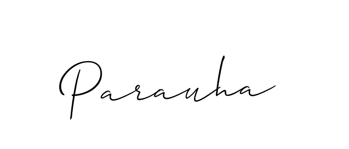It looks lik you need a new signature style for name Parauha. Design unique handwritten (Allison_Script) signature with our free signature maker in just a few clicks. Parauha signature style 2 images and pictures png