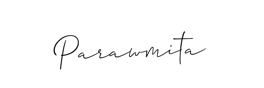 You should practise on your own different ways (Allison_Script) to write your name (Parawmita) in signature. don't let someone else do it for you. Parawmita signature style 2 images and pictures png