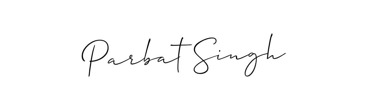 Create a beautiful signature design for name Parbat Singh. With this signature (Allison_Script) fonts, you can make a handwritten signature for free. Parbat Singh signature style 2 images and pictures png