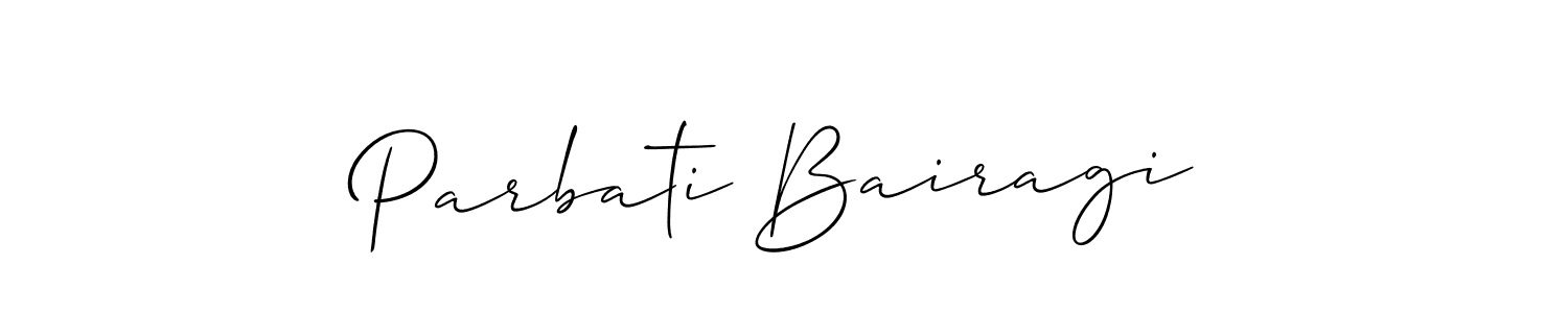 It looks lik you need a new signature style for name Parbati Bairagi. Design unique handwritten (Allison_Script) signature with our free signature maker in just a few clicks. Parbati Bairagi signature style 2 images and pictures png