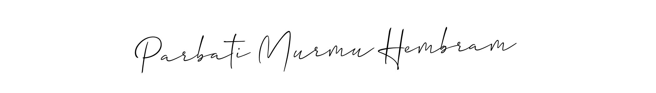 It looks lik you need a new signature style for name Parbati Murmu Hembram. Design unique handwritten (Allison_Script) signature with our free signature maker in just a few clicks. Parbati Murmu Hembram signature style 2 images and pictures png