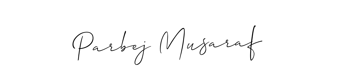 Also we have Parbej Musaraf name is the best signature style. Create professional handwritten signature collection using Allison_Script autograph style. Parbej Musaraf signature style 2 images and pictures png