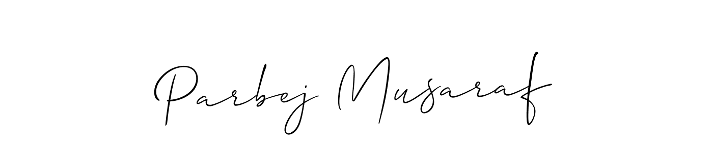 Also we have Parbej Musaraf name is the best signature style. Create professional handwritten signature collection using Allison_Script autograph style. Parbej Musaraf signature style 2 images and pictures png