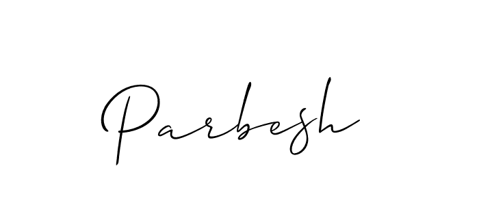 Similarly Allison_Script is the best handwritten signature design. Signature creator online .You can use it as an online autograph creator for name Parbesh. Parbesh signature style 2 images and pictures png