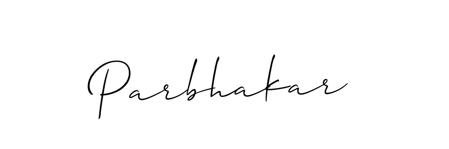 The best way (Allison_Script) to make a short signature is to pick only two or three words in your name. The name Parbhakar include a total of six letters. For converting this name. Parbhakar signature style 2 images and pictures png