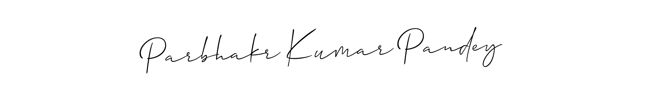 Parbhakr Kumar Pandey stylish signature style. Best Handwritten Sign (Allison_Script) for my name. Handwritten Signature Collection Ideas for my name Parbhakr Kumar Pandey. Parbhakr Kumar Pandey signature style 2 images and pictures png