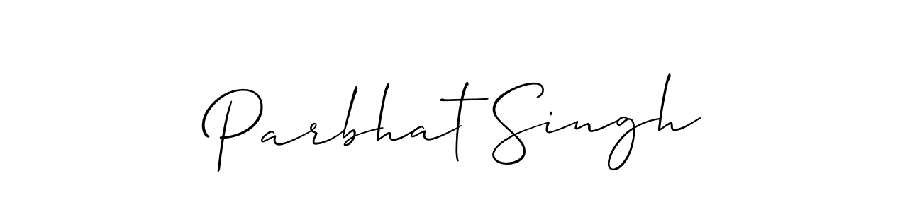 Use a signature maker to create a handwritten signature online. With this signature software, you can design (Allison_Script) your own signature for name Parbhat Singh. Parbhat Singh signature style 2 images and pictures png