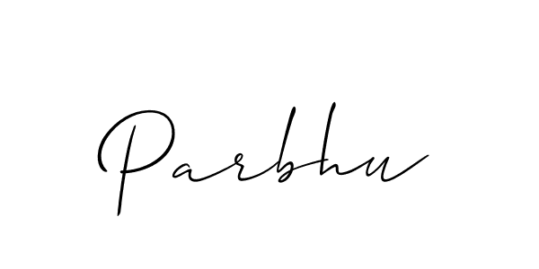 You should practise on your own different ways (Allison_Script) to write your name (Parbhu) in signature. don't let someone else do it for you. Parbhu signature style 2 images and pictures png