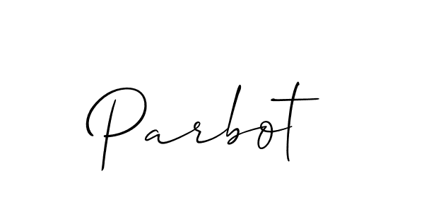 How to make Parbot name signature. Use Allison_Script style for creating short signs online. This is the latest handwritten sign. Parbot signature style 2 images and pictures png