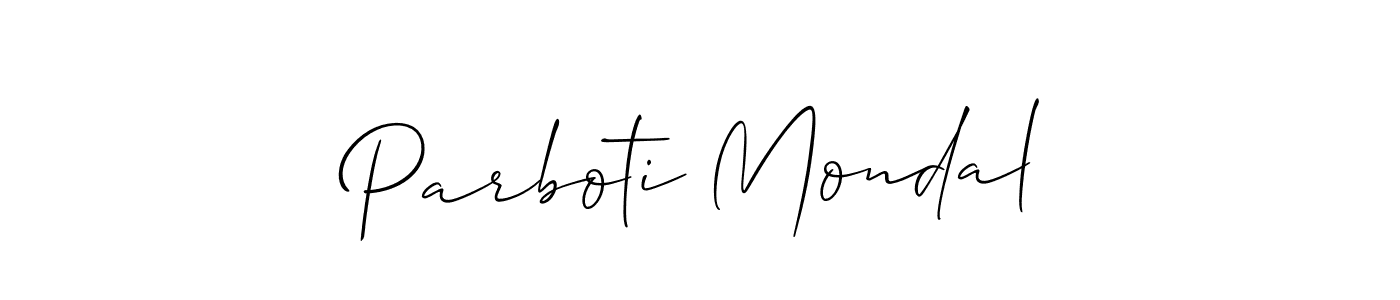 Make a beautiful signature design for name Parboti Mondal. Use this online signature maker to create a handwritten signature for free. Parboti Mondal signature style 2 images and pictures png
