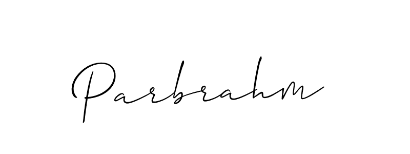 Parbrahm stylish signature style. Best Handwritten Sign (Allison_Script) for my name. Handwritten Signature Collection Ideas for my name Parbrahm. Parbrahm signature style 2 images and pictures png