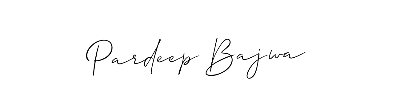 This is the best signature style for the Pardeep Bajwa name. Also you like these signature font (Allison_Script). Mix name signature. Pardeep Bajwa signature style 2 images and pictures png