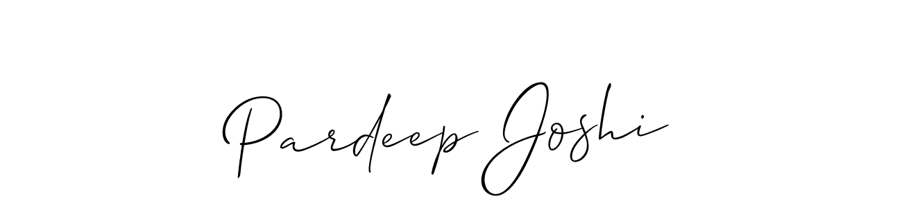 You should practise on your own different ways (Allison_Script) to write your name (Pardeep Joshi) in signature. don't let someone else do it for you. Pardeep Joshi signature style 2 images and pictures png