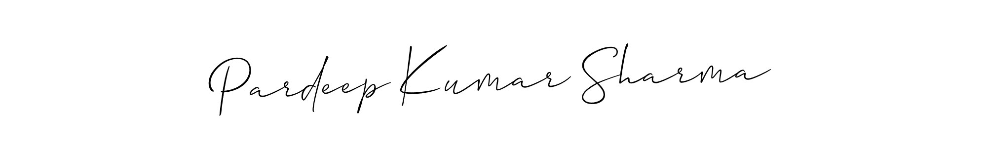 Pardeep Kumar Sharma stylish signature style. Best Handwritten Sign (Allison_Script) for my name. Handwritten Signature Collection Ideas for my name Pardeep Kumar Sharma. Pardeep Kumar Sharma signature style 2 images and pictures png
