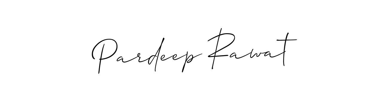 How to make Pardeep Rawat signature? Allison_Script is a professional autograph style. Create handwritten signature for Pardeep Rawat name. Pardeep Rawat signature style 2 images and pictures png