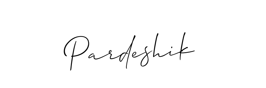 Use a signature maker to create a handwritten signature online. With this signature software, you can design (Allison_Script) your own signature for name Pardeshik. Pardeshik signature style 2 images and pictures png