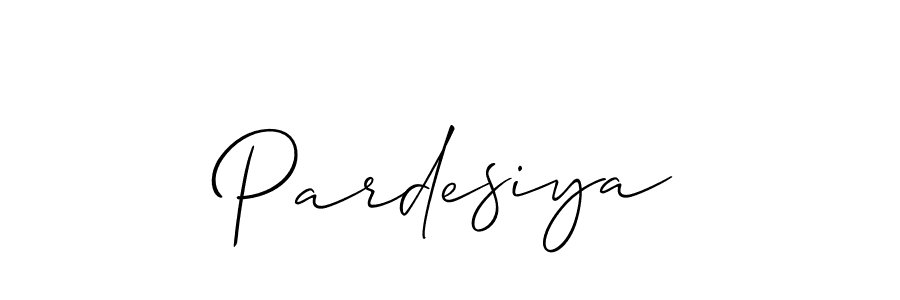 Make a short Pardesiya signature style. Manage your documents anywhere anytime using Allison_Script. Create and add eSignatures, submit forms, share and send files easily. Pardesiya signature style 2 images and pictures png