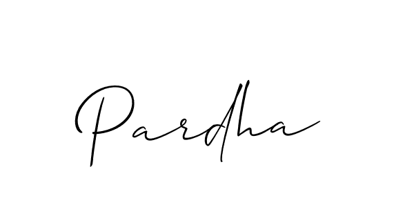 Best and Professional Signature Style for Pardha. Allison_Script Best Signature Style Collection. Pardha signature style 2 images and pictures png