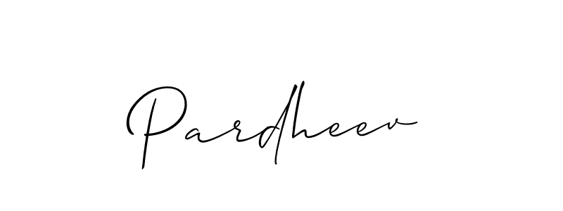 The best way (Allison_Script) to make a short signature is to pick only two or three words in your name. The name Pardheev include a total of six letters. For converting this name. Pardheev signature style 2 images and pictures png