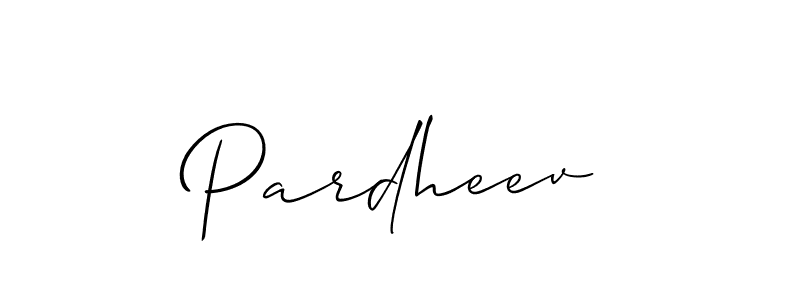 Design your own signature with our free online signature maker. With this signature software, you can create a handwritten (Allison_Script) signature for name Pardheev. Pardheev signature style 2 images and pictures png