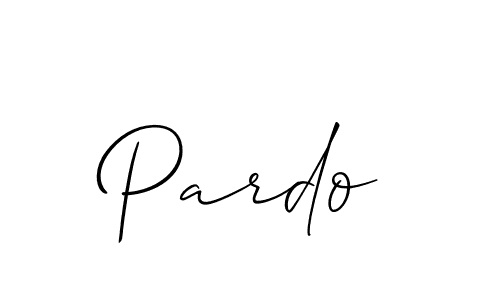 How to make Pardo signature? Allison_Script is a professional autograph style. Create handwritten signature for Pardo name. Pardo signature style 2 images and pictures png