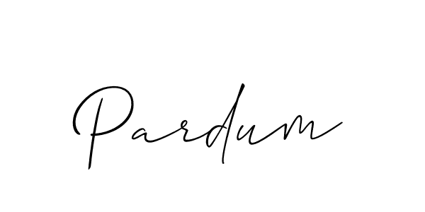 Also we have Pardum name is the best signature style. Create professional handwritten signature collection using Allison_Script autograph style. Pardum signature style 2 images and pictures png