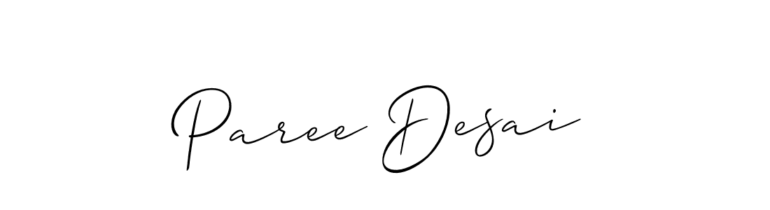 Once you've used our free online signature maker to create your best signature Allison_Script style, it's time to enjoy all of the benefits that Paree Desai name signing documents. Paree Desai signature style 2 images and pictures png