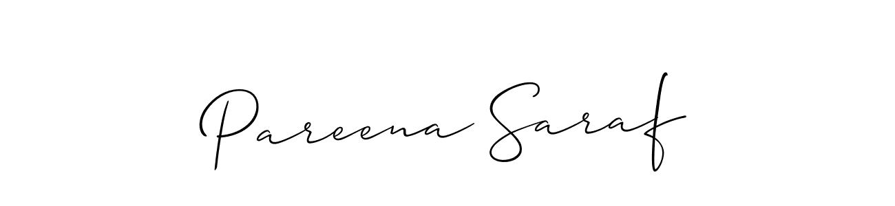 See photos of Pareena Saraf official signature by Spectra . Check more albums & portfolios. Read reviews & check more about Allison_Script font. Pareena Saraf signature style 2 images and pictures png