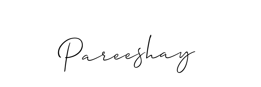 It looks lik you need a new signature style for name Pareeshay. Design unique handwritten (Allison_Script) signature with our free signature maker in just a few clicks. Pareeshay signature style 2 images and pictures png