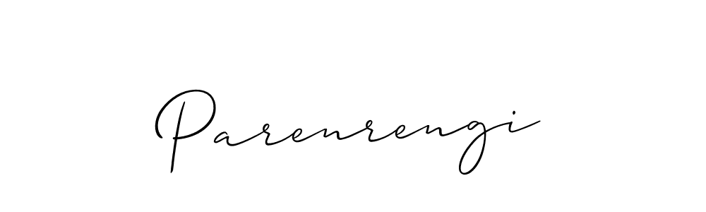 Make a beautiful signature design for name Parenrengi. With this signature (Allison_Script) style, you can create a handwritten signature for free. Parenrengi signature style 2 images and pictures png