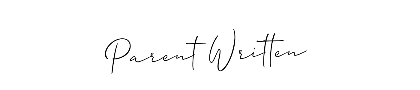 Also we have Parent Written name is the best signature style. Create professional handwritten signature collection using Allison_Script autograph style. Parent Written signature style 2 images and pictures png