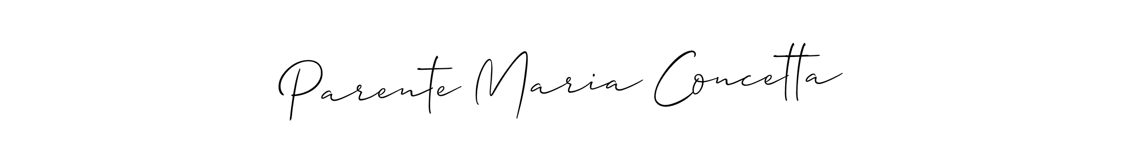 This is the best signature style for the Parente Maria Concetta name. Also you like these signature font (Allison_Script). Mix name signature. Parente Maria Concetta signature style 2 images and pictures png