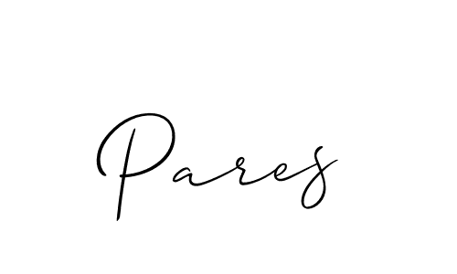 Pares stylish signature style. Best Handwritten Sign (Allison_Script) for my name. Handwritten Signature Collection Ideas for my name Pares. Pares signature style 2 images and pictures png