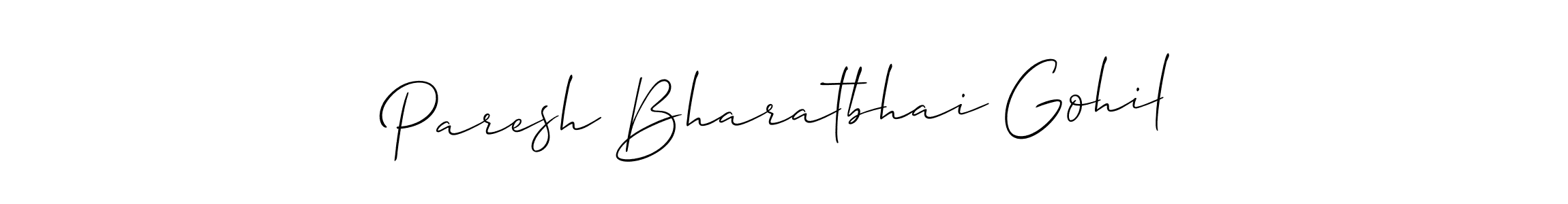 Paresh Bharatbhai Gohil stylish signature style. Best Handwritten Sign (Allison_Script) for my name. Handwritten Signature Collection Ideas for my name Paresh Bharatbhai Gohil. Paresh Bharatbhai Gohil signature style 2 images and pictures png