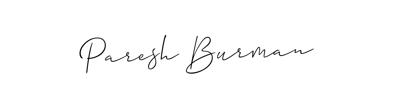 Similarly Allison_Script is the best handwritten signature design. Signature creator online .You can use it as an online autograph creator for name Paresh Burman. Paresh Burman signature style 2 images and pictures png