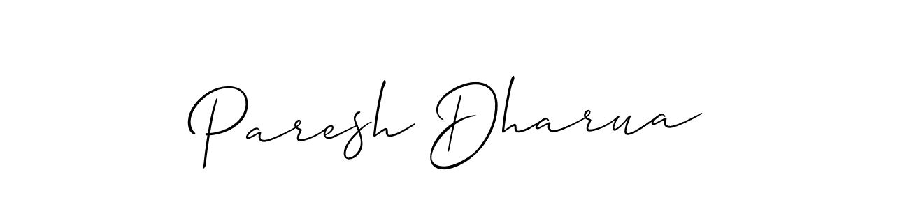 You can use this online signature creator to create a handwritten signature for the name Paresh Dharua. This is the best online autograph maker. Paresh Dharua signature style 2 images and pictures png