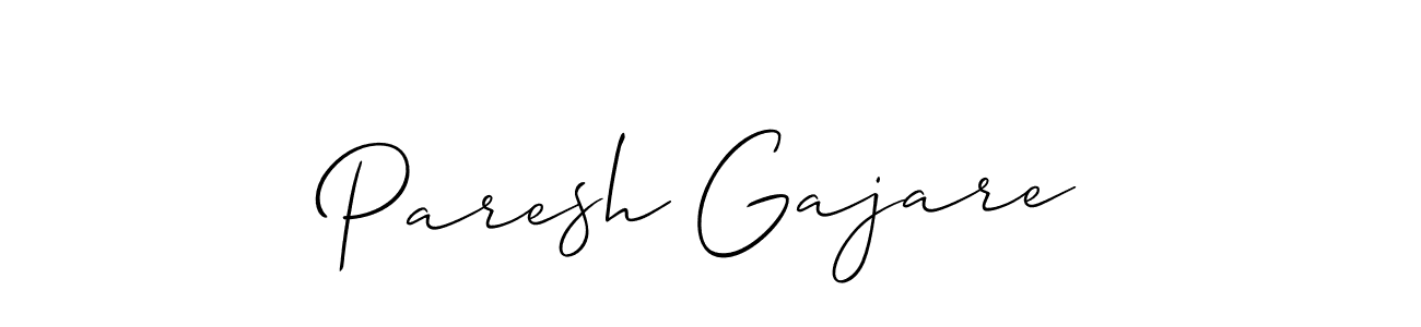 Similarly Allison_Script is the best handwritten signature design. Signature creator online .You can use it as an online autograph creator for name Paresh Gajare. Paresh Gajare signature style 2 images and pictures png