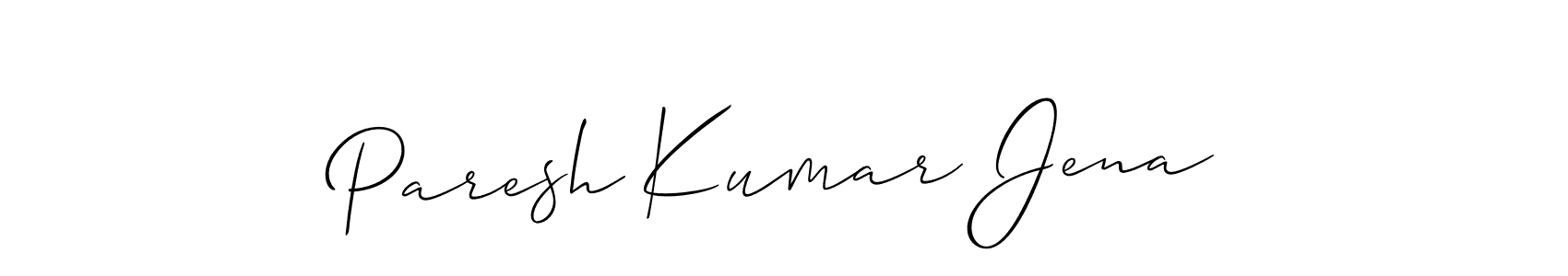 How to Draw Paresh Kumar Jena signature style? Allison_Script is a latest design signature styles for name Paresh Kumar Jena. Paresh Kumar Jena signature style 2 images and pictures png