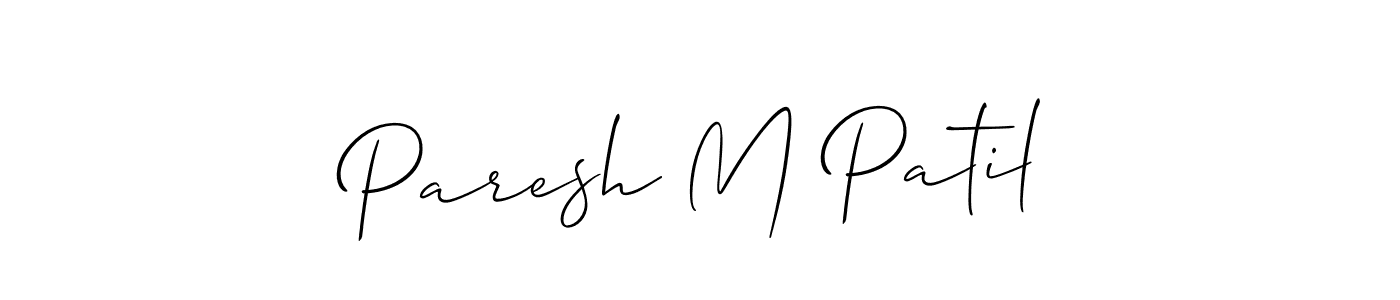 How to Draw Paresh M Patil signature style? Allison_Script is a latest design signature styles for name Paresh M Patil. Paresh M Patil signature style 2 images and pictures png
