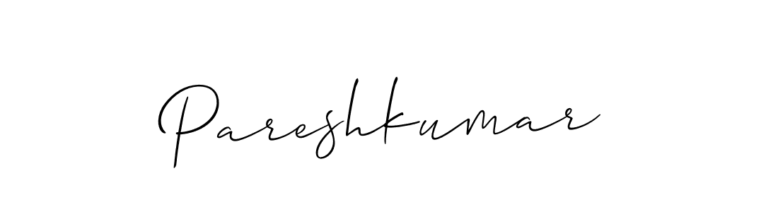 How to make Pareshkumar signature? Allison_Script is a professional autograph style. Create handwritten signature for Pareshkumar name. Pareshkumar signature style 2 images and pictures png