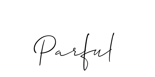 Make a short Parful signature style. Manage your documents anywhere anytime using Allison_Script. Create and add eSignatures, submit forms, share and send files easily. Parful signature style 2 images and pictures png