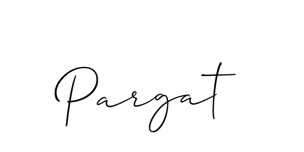 The best way (Allison_Script) to make a short signature is to pick only two or three words in your name. The name Pargat include a total of six letters. For converting this name. Pargat signature style 2 images and pictures png