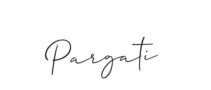 Also You can easily find your signature by using the search form. We will create Pargati name handwritten signature images for you free of cost using Allison_Script sign style. Pargati signature style 2 images and pictures png