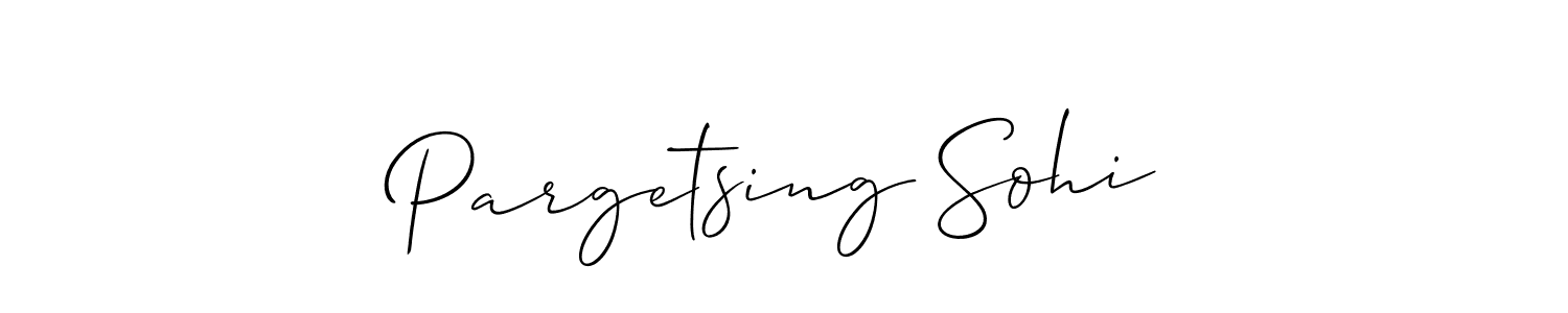 Also You can easily find your signature by using the search form. We will create Pargetsing Sohi name handwritten signature images for you free of cost using Allison_Script sign style. Pargetsing Sohi signature style 2 images and pictures png